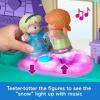 imageFisherPrice Little People Toddler Toy Disney Frozen Arendelle Castle Playset with Lights Sounds Anna ampamp Elsa Figures for Pretend Play Ages 18 Months Amazon Exclusive