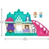 imageFisherPrice Little People Toddler Toy Disney Frozen Arendelle Castle Playset with Lights Sounds Anna ampamp Elsa Figures for Pretend Play Ages 18 Months Amazon Exclusive