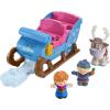 imageFisherPrice Little People Toddler Toy Disney Frozen Kristoffs Sleigh Vehicle with Character Figures for Pretend Play Kids Ages 18 Months Amazon Exclusive