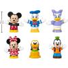 imageFisherPrice Little People Toddler Toy Disney Mickey Mouse ampamp Friends 6Piece Figure Set for Preschool Pretend Play Kids Ages 18 Months
