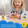 imageFisherPrice Little People Toddler Toy Disney Mickey Mouse ampamp Friends 6Piece Figure Set for Preschool Pretend Play Kids Ages 18 Months