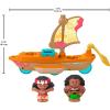 imageFisherPrice Little People Toddler Toy Disney Princess Moana ampamp Mauis Canoe Sail Boat with Figures for Pretend Play Ages 18 Months