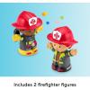 imageFisherPrice Little People Toddler Toy Fire Truck Musical PushAlong Vehicle with 2 Figures for Pretend Play Ages 1 Years