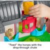 imageFisherPrice Little People Toddler Toy Friendly Horses Stable Playset with Sounds Figures ampamp Accessories for Kids Ages 1 YearsMulticolor