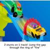 imageFisherPrice Little People Toddler Toy Hot Wheels Spiral Stunt Speedway Race Track Playset with 2 Cars for Pretend Play Kids Ages 18 Months
