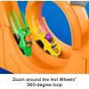 imageFisherPrice Little People Toddler Toy Hot Wheels Spiral Stunt Speedway Race Track Playset with 2 Cars for Pretend Play Kids Ages 18 Months