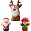 imageFisherPrice Little People Toddler Toy Musical Christmas Train with Santa Elf ampamp Reindeer Figures for Pretend Play Kids Ages 1 Years Amazon Exclusive
