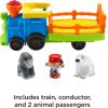 imageFisherPrice Little People Toddler Toy Train ChooChoo Zoo with Music Sounds and 3 Figures for Pretend Play Ages 1 Years