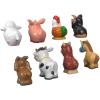 imageFisherPrice Little People Toddler Toys Farm Animal Friends 8Piece Figure Set for Pretend Play Ages 1 YearsAnimal Friends