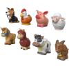 imageFisherPrice Little People Toddler Toys Farm Animal Friends 8Piece Figure Set for Pretend Play Ages 1 YearsAnimal Friends