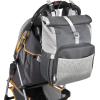 imageFisherPrice MultiPocket 13 Grey Roll Top Diaper Bag Backpack with Portable Changing Pad Stroller Straps Wipes Bottle Tablet Pockets