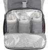 imageFisherPrice MultiPocket 13 Grey Roll Top Diaper Bag Backpack with Portable Changing Pad Stroller Straps Wipes Bottle Tablet Pockets