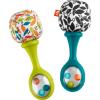imageFisherPrice Newborn Toys Rattle n Rock Maracas 2 Soft Musical Instruments for Developmental Play Babies Ages 3 Months Neutral Colors