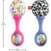 imageFisherPrice Newborn Toys Rattle n Rock Maracas 2 Soft Musical Instruments for Developmental Play Babies Ages 3 Months Pink ampamp Purple
