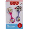 imageFisherPrice Newborn Toys Rattle n Rock Maracas 2 Soft Musical Instruments for Developmental Play Babies Ages 3 Months Pink ampamp Purple