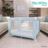 imageFisherPrice Play All Day Baby Playard in Moon Mist No Tool Assembly Easy OneHand Fold Playard Breathable Mesh Sides Carry Bag IncludedMoonmist