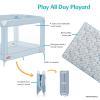 imageFisherPrice Play All Day Baby Playard in Moon Mist No Tool Assembly Easy OneHand Fold Playard Breathable Mesh Sides Carry Bag IncludedMoonmist
