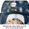 imageFisherPrice Portable Baby Bassinet Deluxe OnTheGo Projection Dome Travel Play Space for Newborns with Lights Music ampamp Canopy Paper ShapesNavy