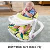 imageFisherPrice Portable Baby Chair Kick ampamp Play Deluxe SitMeUp Seat with Piano Learning Toy ampamp Tray for Infants to Toddlers Purple Monkey