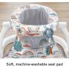 imageFisherPrice Portable Baby Chair SitMeUp Floor Seat With Developmental Toys ampamp Machine Washable Seat Pad Pacific PebbleOne Size
