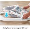 imageFisherPrice Portable Baby Chair SitMeUp Floor Seat With Developmental Toys ampamp Machine Washable Seat Pad Pacific PebbleOne Size