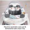 imageFisherPrice Portable Baby Chair SitMeUp Floor Seat with Snack Tray Developmental Toys ampamp Washable Seat Pad Cute Sloth