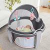 imageFisherPrice Portable Bassinet OnTheGo Baby Dome Travel Play Space with Developmental Newborn Toys ampamp Canopy Rosy Windmill