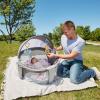 imageFisherPrice Portable Bassinet OnTheGo Baby Dome Travel Play Space with Developmental Newborn Toys ampamp Canopy Rosy Windmill