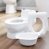 imageFisherPrice Potty Trainer with Flushing Sounds Tracking Chart ampamp Storage  White Floor Potty Chair with Splash Guard Removable Toilet Ring and Bowl