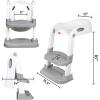 imageFisherPrice Potty Training Seat with Step Stool Ladder 2in1 Potty Training Toilet for Toddlers with Splash Guard AntiSlip Pads Cushioned Seat Gray