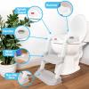 imageFisherPrice Potty Training Seat with Step Stool Ladder 2in1 Potty Training Toilet for Toddlers with Splash Guard AntiSlip Pads Cushioned Seat Gray