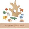 imageFisherPrice Preschool Toy Wooden Balance Tree 10 Wood Pieces for Stacking Developmental Play for Kids Ages 3 Years