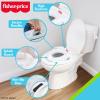imageFisherPrice Ready ampamp Steady Potty Seat  Deluxe Soft Padded Potty Ring with Handles Splash Guard and Storage Hook for Toddlers Potty Training White