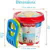 imageFisherPrice Toddler 3in1 Beach Bucket Portable Sprinkler and Sandcastle Mold  Water Toy and Sand Toys for Ages 18 Months  Includes Sand Tools