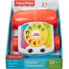 imageFisherPrice Toddler Pull Toy Chatter Telephone Pretend Phone with Rotary Dial and Wheels for Walking Play Ages 1 years