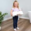 imageFisherPrice Toddler Step Stool  NonSlip Textured Top Wide Stable Base Lightweight Potty Training Boost for Kids Bathroom ampamp Sink Stool for Toddlers