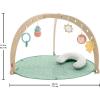 imageFisherPrice Wood Baby Playmat Lay ampamp Play Deluxe Activity Gym with Wooden Frame ampamp Tummy Time Sensory Toys for Newborns 0 Months Amazon Exclusive