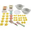 imageFisherPrice Wood Kitchen Toy Veggie Soup Tiny Garden 16Piece Wooden Pretend Cooking Playset for Preschool Kids Ages 3 Years Amazon ExclusivePasta Chef
