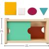 imageFisherPrice Wood Montessori Toy Object Permanence Box Sort ampamp Find American Montessori Society Seal of Excellence Wooden ShapeSorter Learning Activity for Baby Ages 1 Years Amazon Exclusive