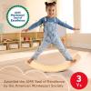 imageFisherPrice Wood Montessori Toy Rockin Balance Board American Montessori Society Seal of Excellence 317Inch Wooden Motor Skills Learning Activity for Kids Ages 3 YearsAmazon Exclusive