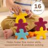 imageFisherPrice Wood Montessori Toy Stacking Shapes American Montessori Society Seal of Excellence 16Piece Wooden Learning Activity ampamp Expert Play Tips for Kids Ages 2 Years Amazon Exclusive