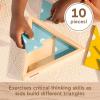 imageFisherPrice Wood Montessori Toy Triangle Puzzle American Montessori Society Seal of Excellence 10Piece Wooden Learning Activity ampamp Expert Play Tips for Kids Ages 3 Years Amazon Exclusive