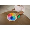 imageFisherPrice Wood Preschool Toy Color Wheel Puzzle 19 Wooden Pieces for ShapeSorting Play Preschool Kids Ages 3 Years
