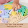 imageFisherPrice Wood Preschool Toy Flower Puzzle Blocks 38Piece Wooden Stacking Set for Developmental Play Kids Ages 3 Years
