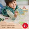 imageFisherPrice Wood Preschool Toy Lacing Activity Cards Tiny Garden 10Piece Set for Fine Motor Skill Development Kids Ages 3 Years Amazon Exclusive