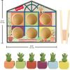 imageFisherPrice Wood Preschool Toy Sorting Greenhouse Tiny Garden Wooden Activity for Fine Motor Developmental Play Kids Ages 3 Years Amazon Exclusive