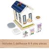 imageFisherPrice Wood Pretend Play Toy Dollhouse 6Piece Wooden House Playset for Travel Preschool Kids Ages 3 Years