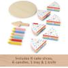 imageFisherPrice Wood Pretend Play Toy Fruit Pie Tiny Garden 16Piece Wooden Food Puzzle Set for Preschool Kids Ages 3 Years Amazon ExclusiveCake