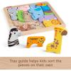 imageFisherPrice Wood Toddler Toy Animal Puzzle 13 Piece Wooden ShapeSorting Activity for Preschool Kids Ages 2 Years