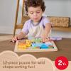 imageFisherPrice Wood Toddler Toy Animal Puzzle 13 Piece Wooden ShapeSorting Activity for Preschool Kids Ages 2 Years
